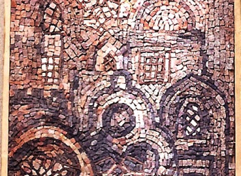 Mosaic made with marble small pieces